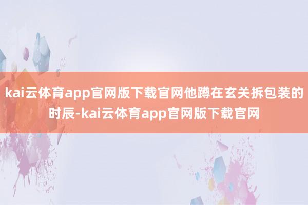 kai云体育app官网版下载官网他蹲在玄关拆包装的时辰-kai云体育app官网版下载官网